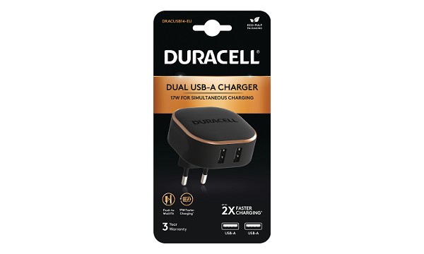 Duracell Duální 17W nabíječka USB-A