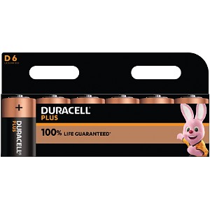 Duracell Plus Power D typ (balení 6ti)