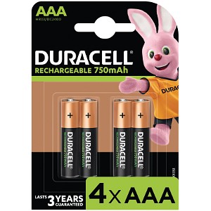 Duracell nabíjecí AAA 750mAh balení 4