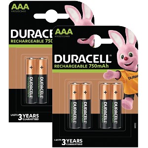 Duracell nabíjecí AAA 750mAh balení 4