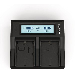 DCR-TRV130 Duracell LED Dual DSLR Battery Charger