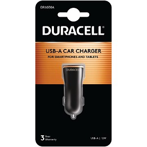 Autonabíječka Duracell 12W s jedním USB-A v autě