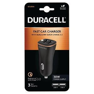 Duracell 18W + 12W duální USB-A nabíječka do auta