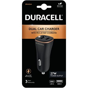Duracell 27W USB-A+USB-C nabíječka do auta