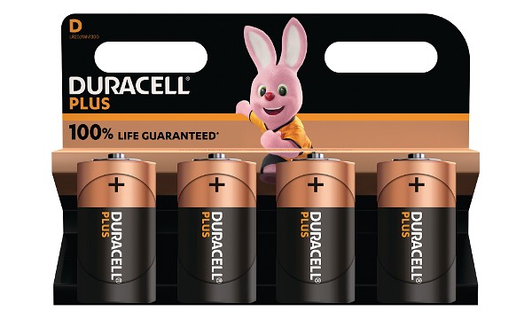 Duracell Plus D Size 4 Pack