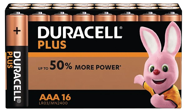 Duracell Plus AAA balení 16 ks