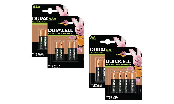 Duracell Pre-Charged AA & AAA balení 16