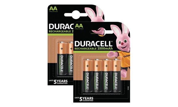 Duracell AA 2500mAh PreCharged x 8