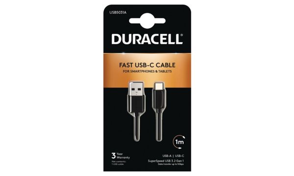 Duracell 1m USB-A na USB-C kabel