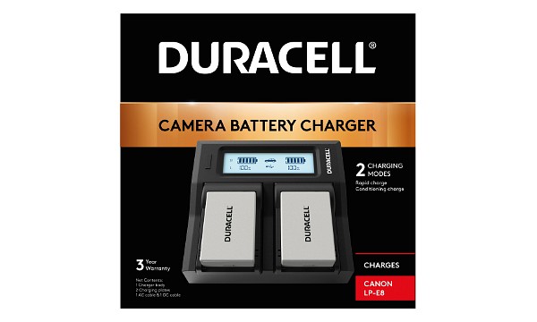 EOS Rebel T3i Canon LP-E8 Dual Battery charger
