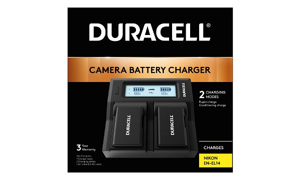 D3400 Nikon EN-EL14 Dual Battery Charger